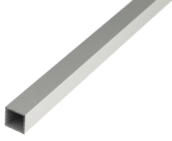 GAH ALBERTS Vierkantrohr, L 1000 mm, Aluminium silberfarbig