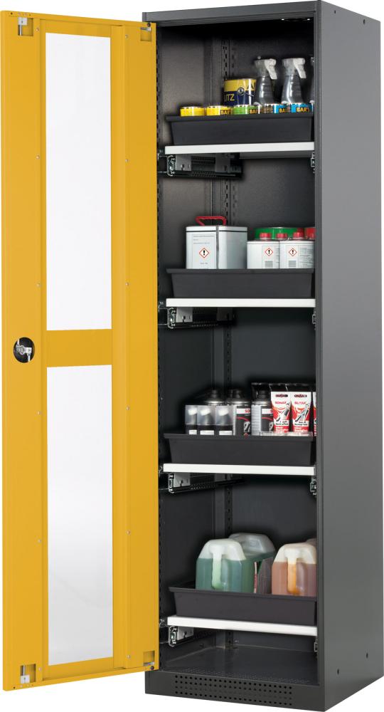 asecos Chemikalienschrank, mit Glasausschnitt