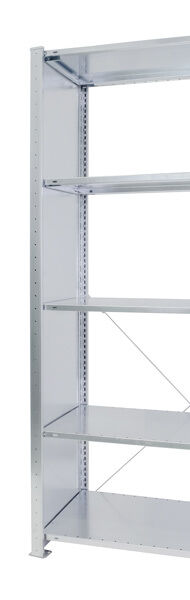 Schulte Lagertechnik Vollblech-Seitenwand 1050 x 800 mm (H x T) verzinkt MULTIplus