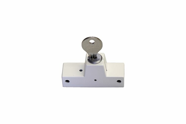 Roto Drehsperre mit Zylinder weiß beschichtet M811A1 230153
