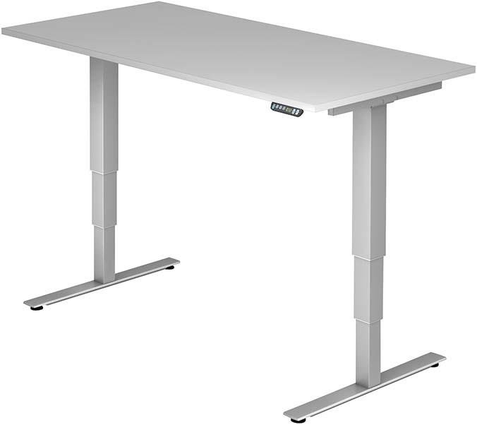 Hammerbacher Schreibtisch XDSM 12 1600x800 grau/silber