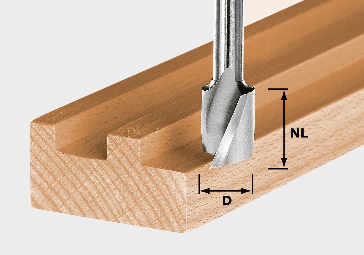 Spiralnutfräser HW Spi S8 D6/21, Holz