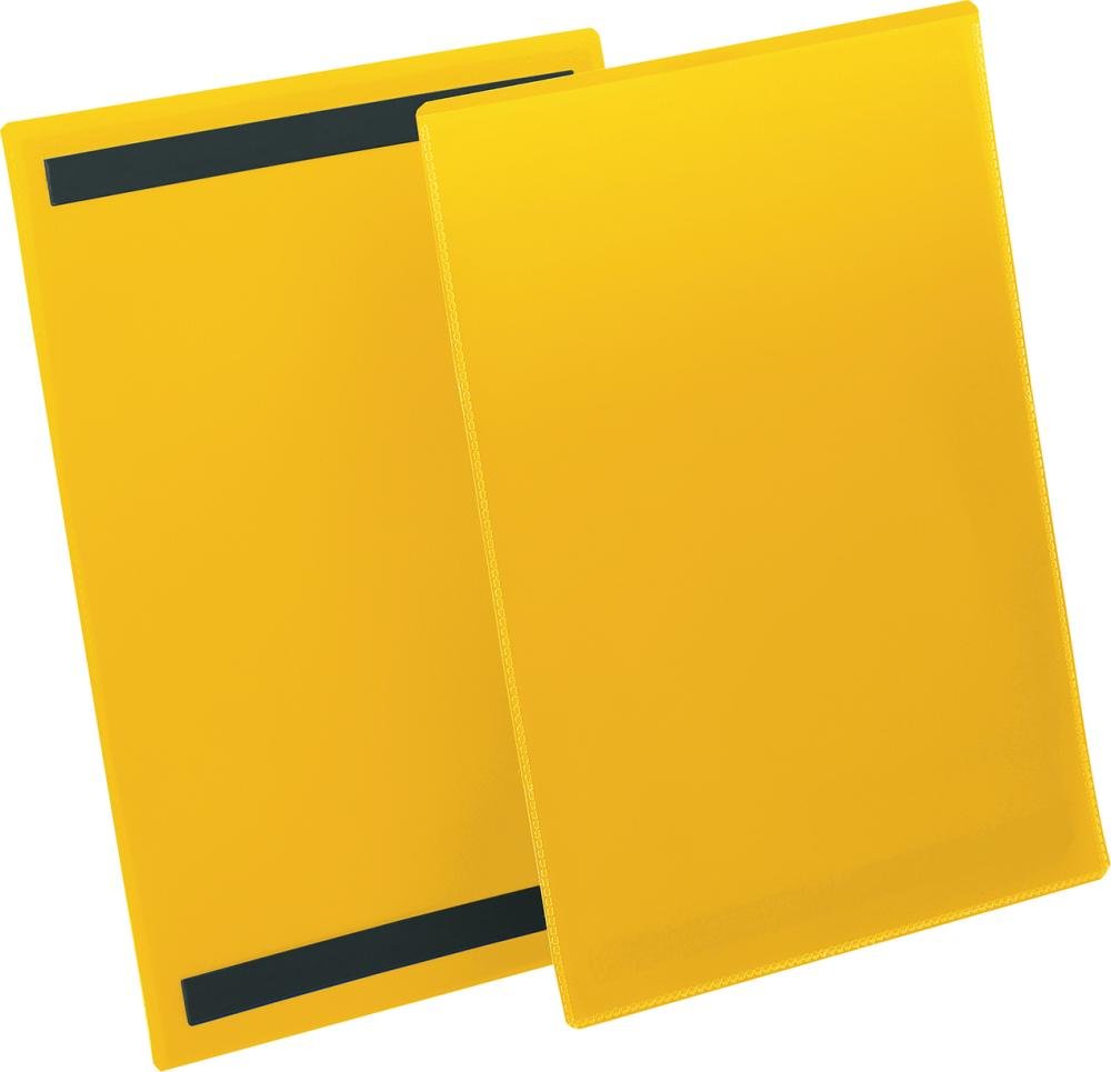 DURABLE Etikettentasche B210xH297 mm A4 hoch gelb, magnetisch VE 50 Stück