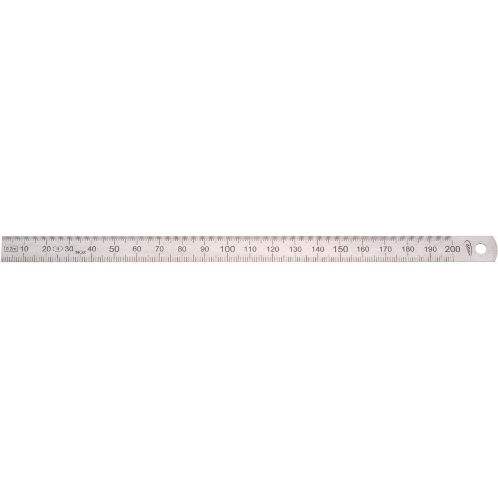 Biegsamer Stahlmaßstab 150x13x0,5mm 1/2 HP