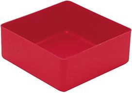 LA-KA-PE Einsatzkasten rot B99xT99xH40 mm LA-KA-PE