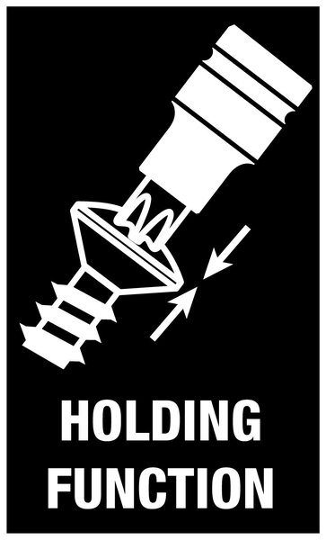 Holding function for recessed TORX® screws, Schablone, Werbung, Logo