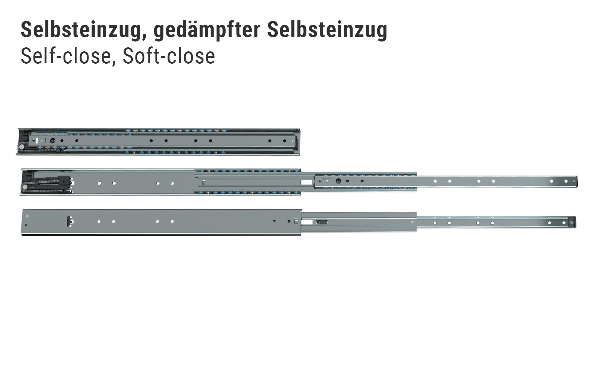 Schock Teleskopschiene Vollauszug Serie 039 305mm 90kg Air Motion®