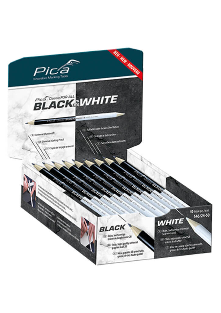 Pica Universalstift FOR ALL "Black&White" 23cm 2B dreieckig