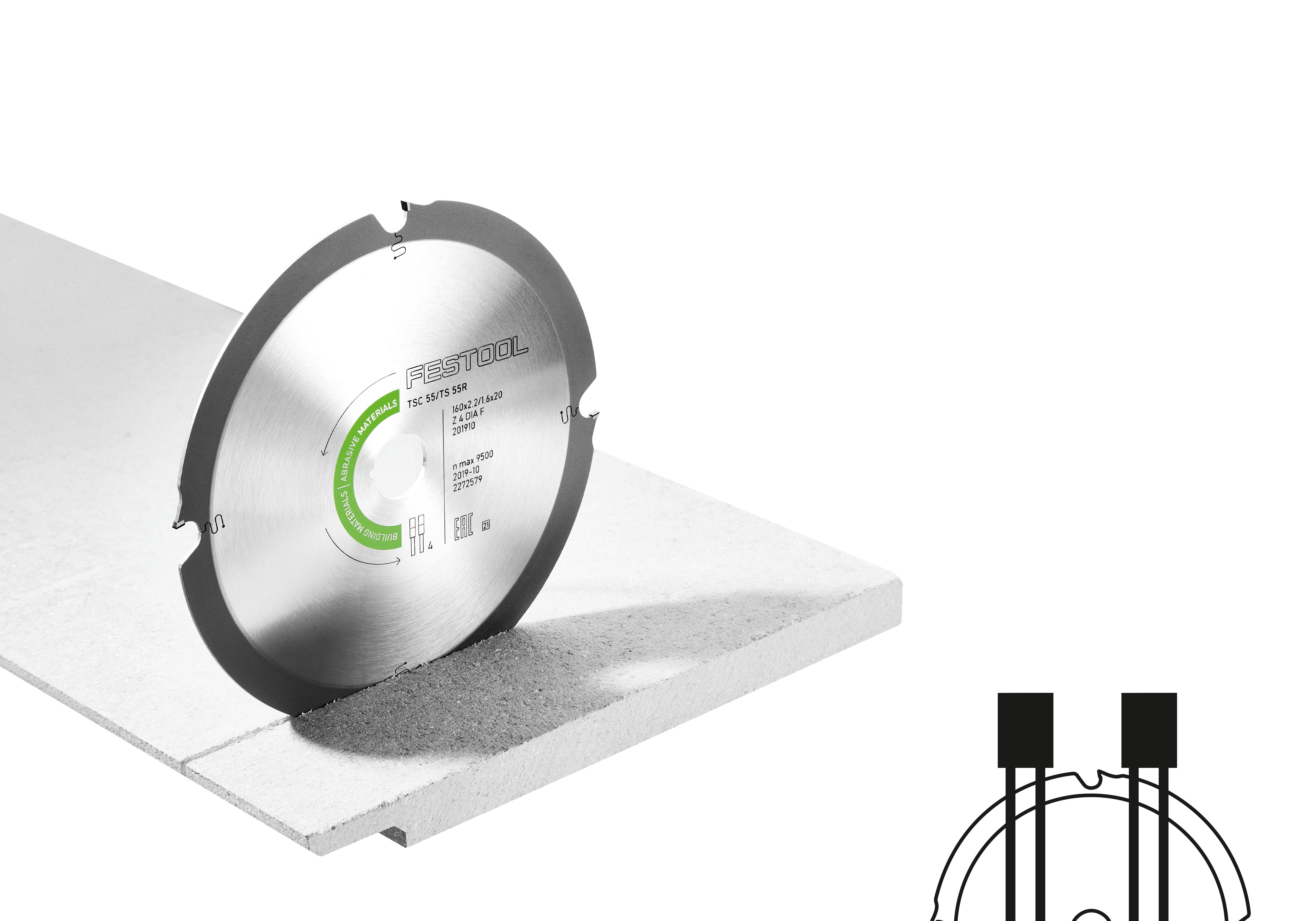Diamant-Kreissägeblatt ABRASIVE MATERIALS DIA 160x2,2x20 F4, Elektronik, Hardware, Computerausrüstung