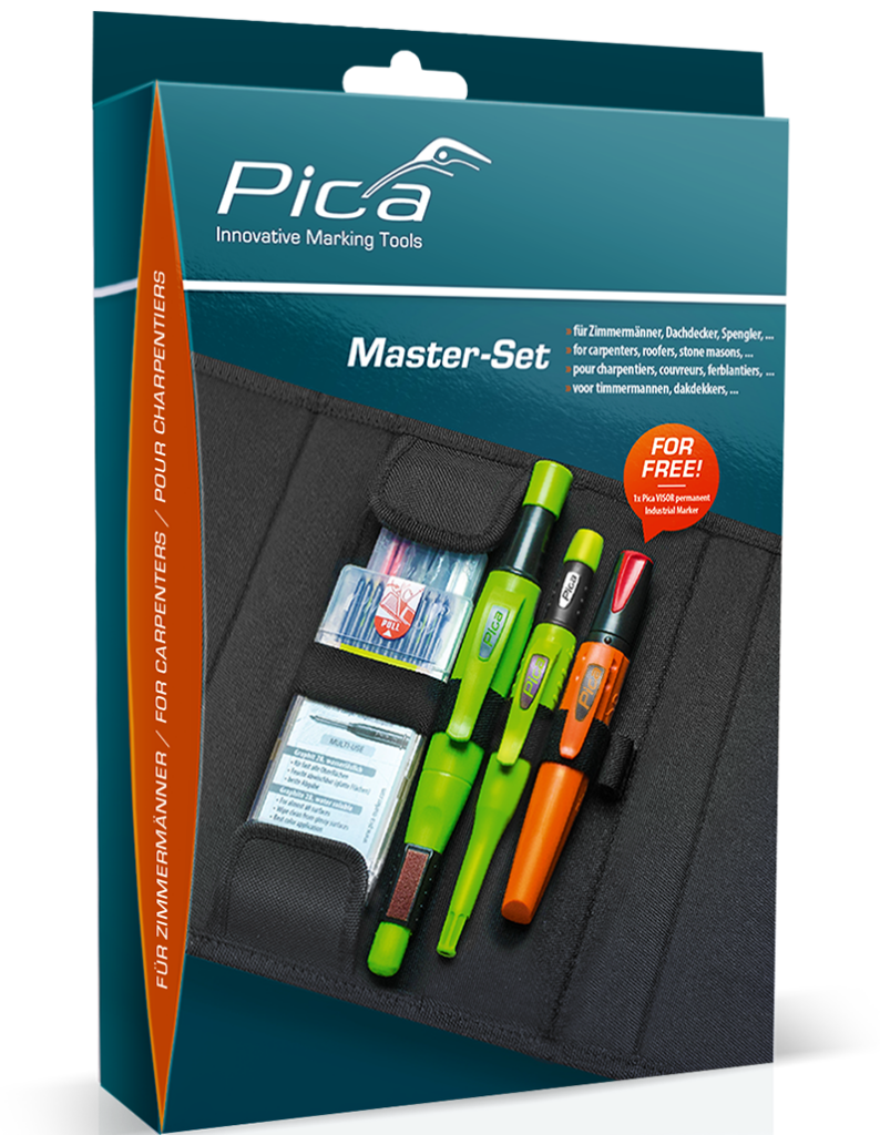 Pica Master-Set Zimmermann 55030 Profi Markier-Set 5-teilig