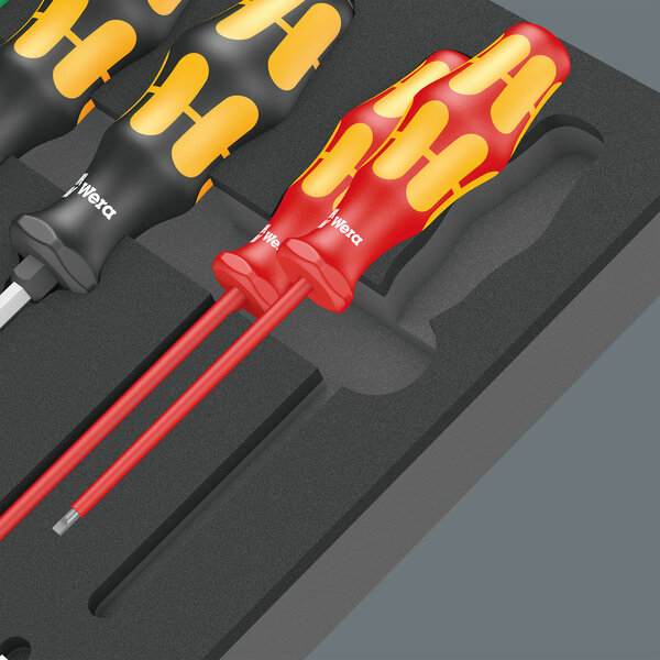 Two-coloured foam insert, Gerät, Schraubenzieher, Werkzeug