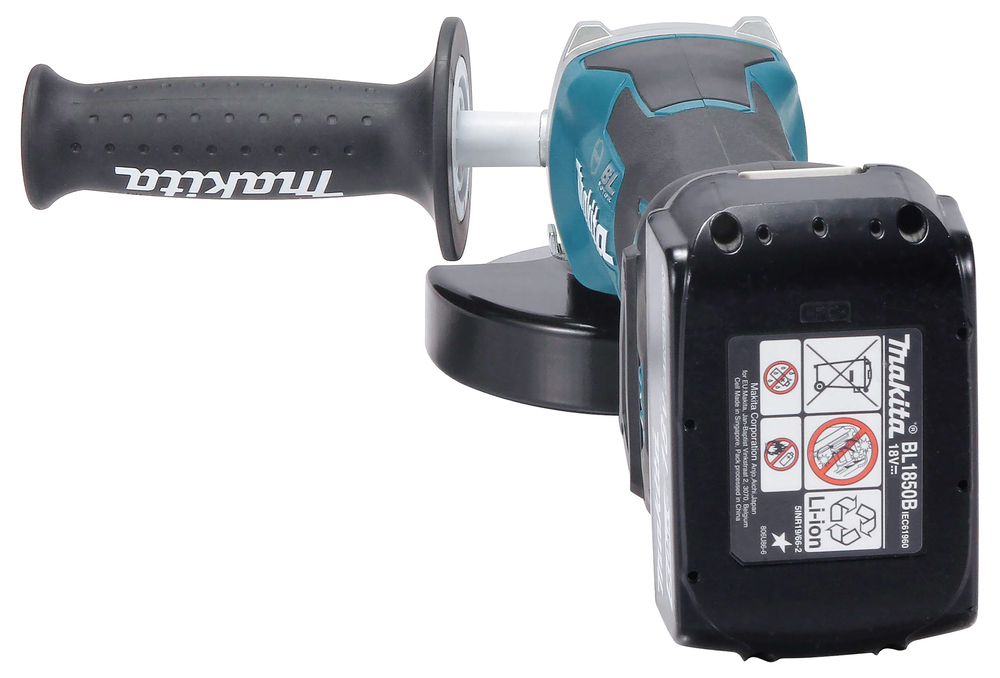 Makita Akku-Winkelschleifer DGA519RTJ 18V 125mm X-LOCK bürstenloser Motor