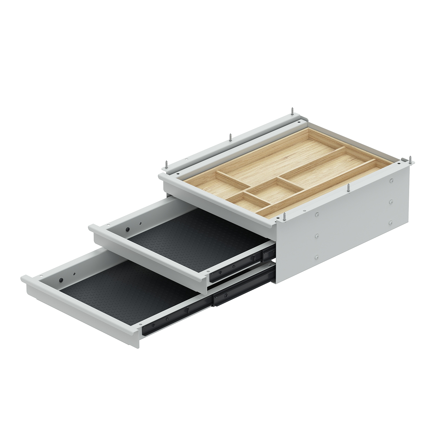 HETTICH Schubkastenbox Tri Grip, weiß