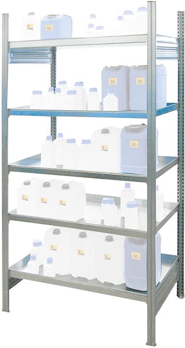 Produktbild LaCont Kleingebinde-Gefahrstoffregal für wassergefährdende Flüssigkeit