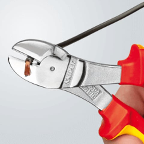 Knipex Kraft-Seitenschneider 74 06 180 VDE-geprüft 180 mm Chrom-Vanadium-Stahl
