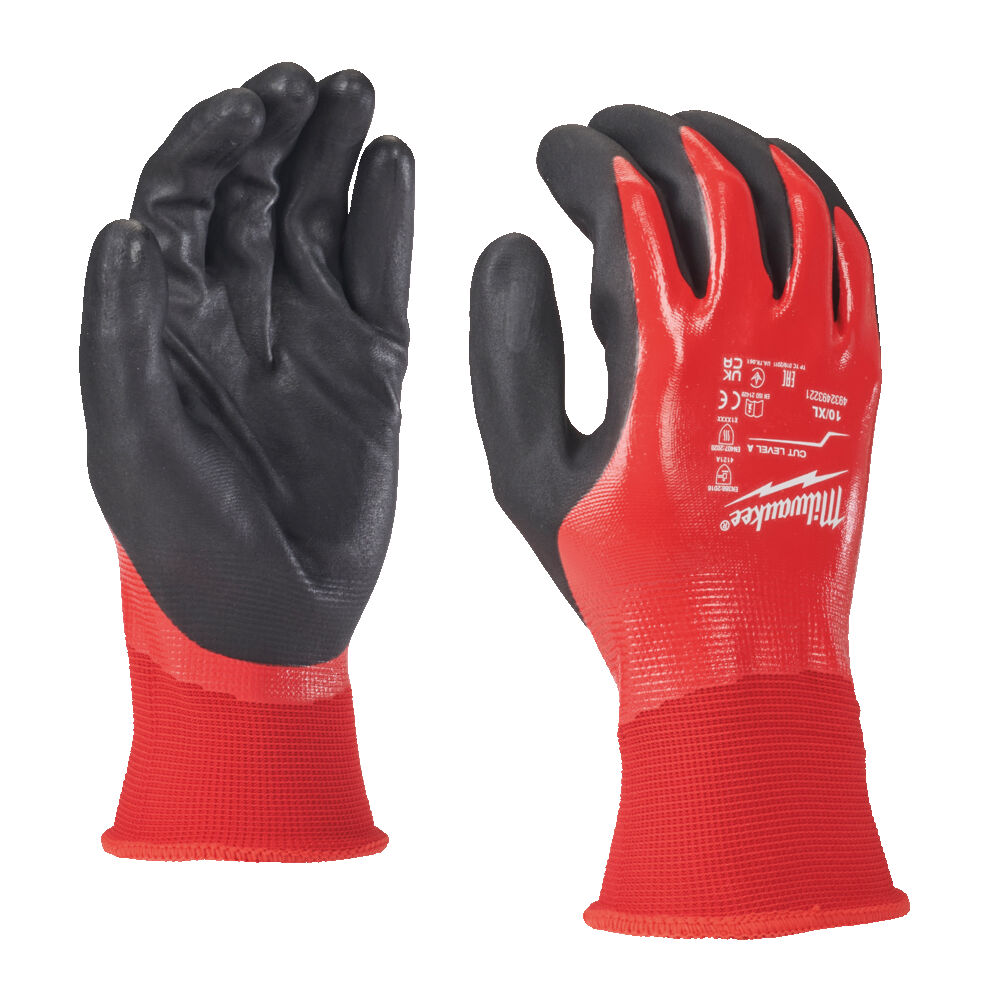 Milwaukee Vollgetauchte Schnittschutzhandschuhe Nitril Klasse 1/A Größe 10 XL