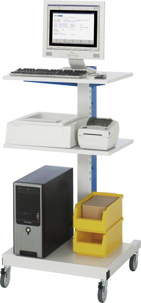 RAU EDV-Säule 1,mobil 650x650x1150, gr/bl