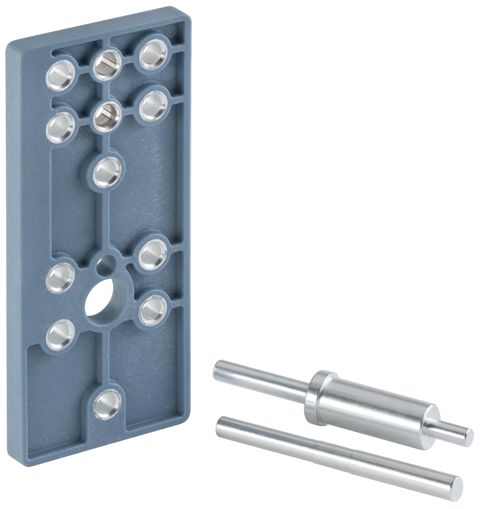 Produktbild (Abbildung ähnlich) HERMAT Bohrlehre 4861, E 72/92, blau