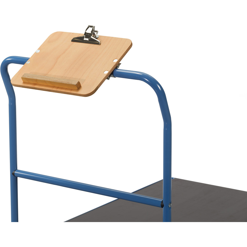 Fetra Schreibtafel quer DIN A4 aus Holz mit Papierklammer