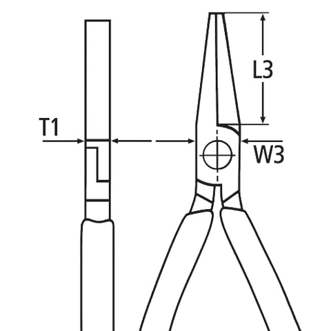 Knipex Flachzange 20 06 160 160mm VDE-geprüft isoliert