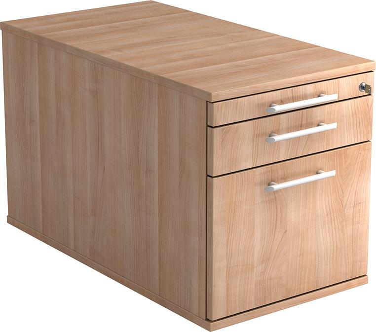 Hammerbacher Rollcontainer TC20 RE 80er Tiefe Nussbaum / Nussbaum