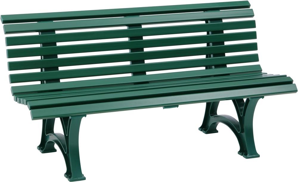 Gartenbank HELGOLAND 3-Sitzer Länge 1500 mm grün Blome