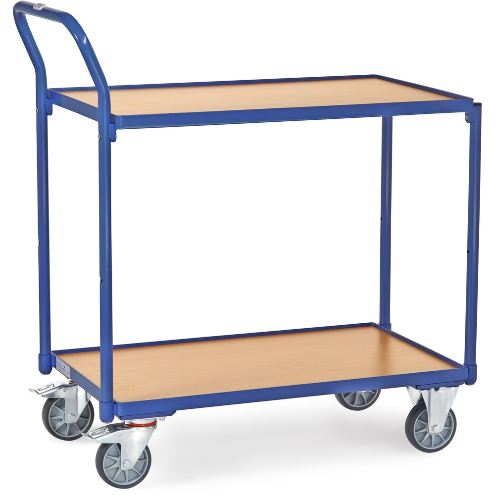 Fetra Tischwagen 2740 mit 2 Etagen 300kg Tragkraft 850x500mm