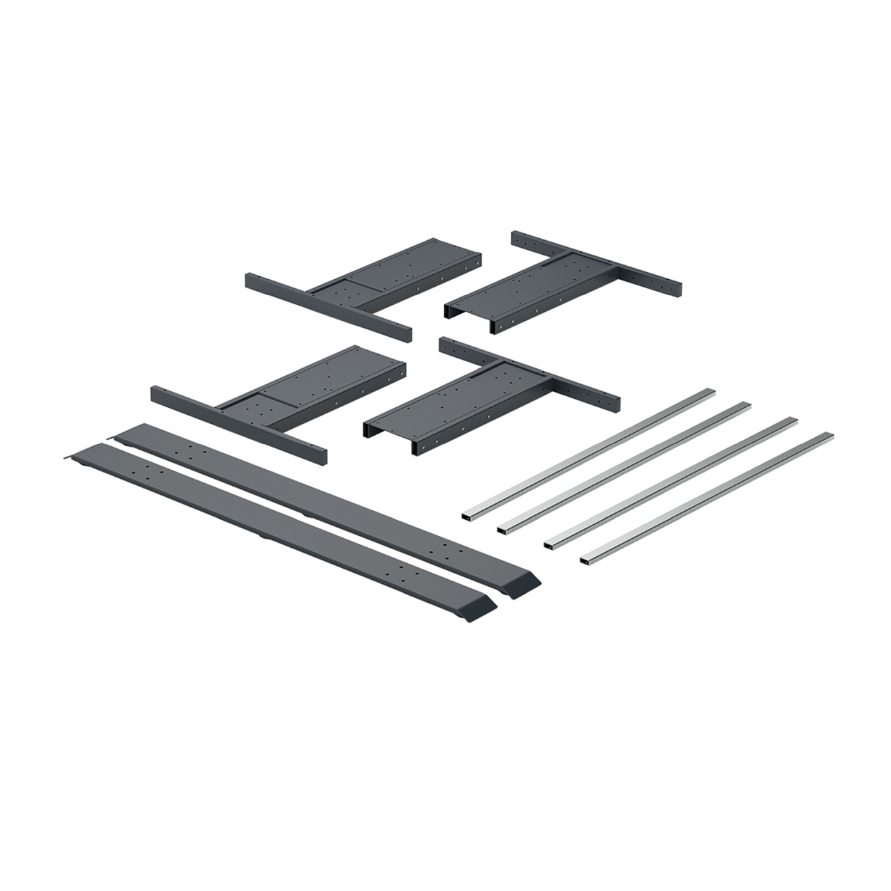 HETTICH LegaDrive Systems Gestell-Modul Bench, graphitgrau