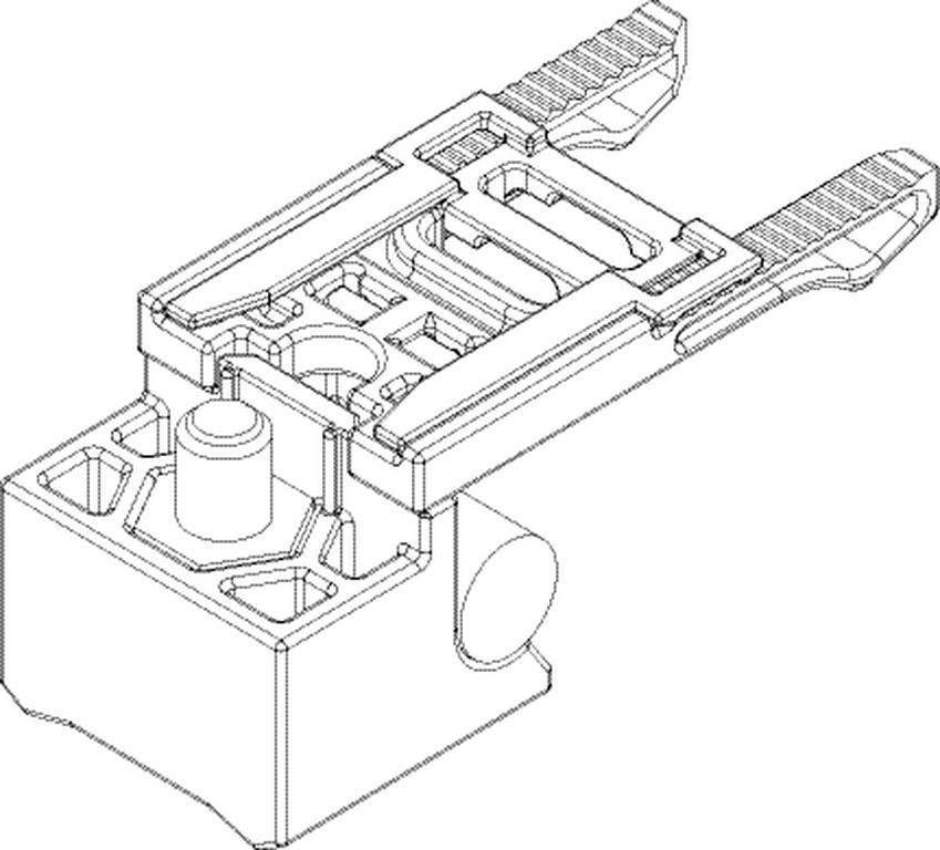 ZT- Rohrpuffer, mit Feststeller, Rollan 40 N/80, einflügelig, Stahl