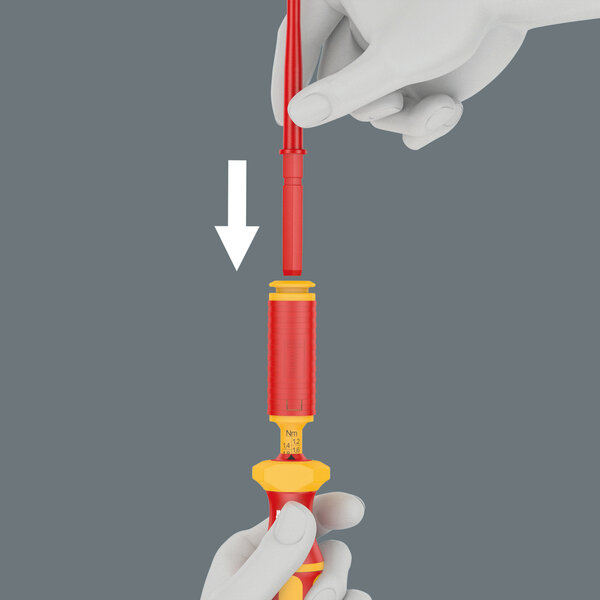 Inserting the blade