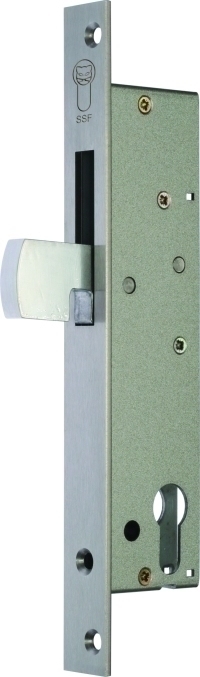 SSF Schiebetürschloss 02 SHR,mit Hakenschwenkriegel,PZ,D35,F24x245ktg,ER