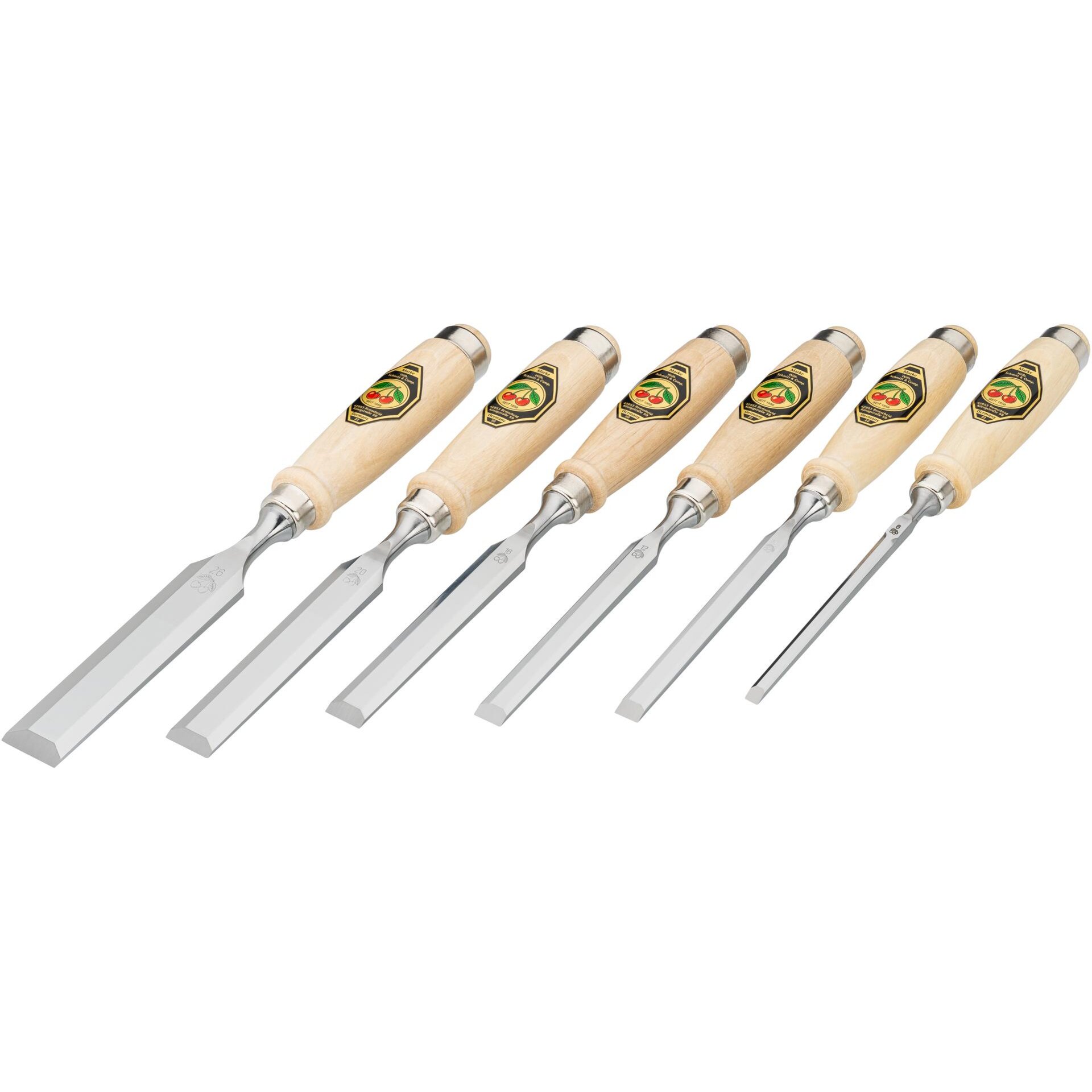 Kirschen Stechbeitelsatz im Karton, 6-tlg.