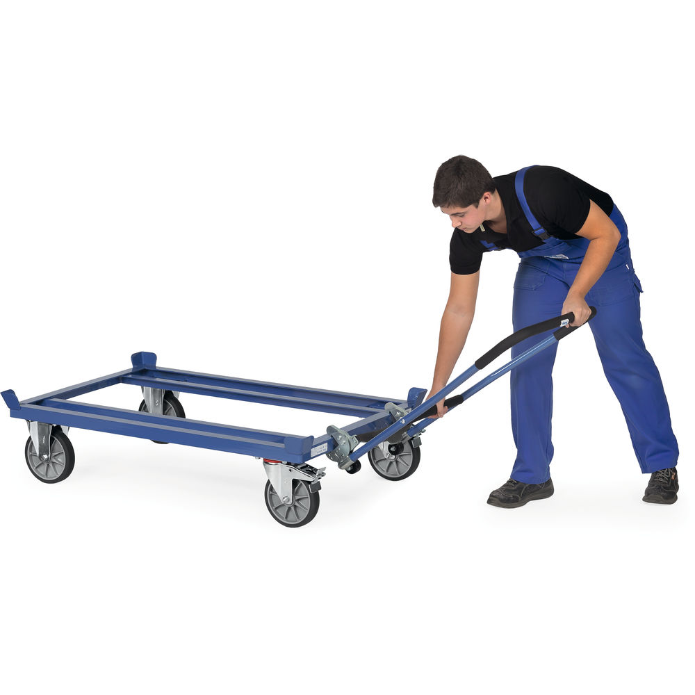 Fetra Einklink-Schiebebügel 22892 für Paletten-Fahrgestelle Brilliantblau