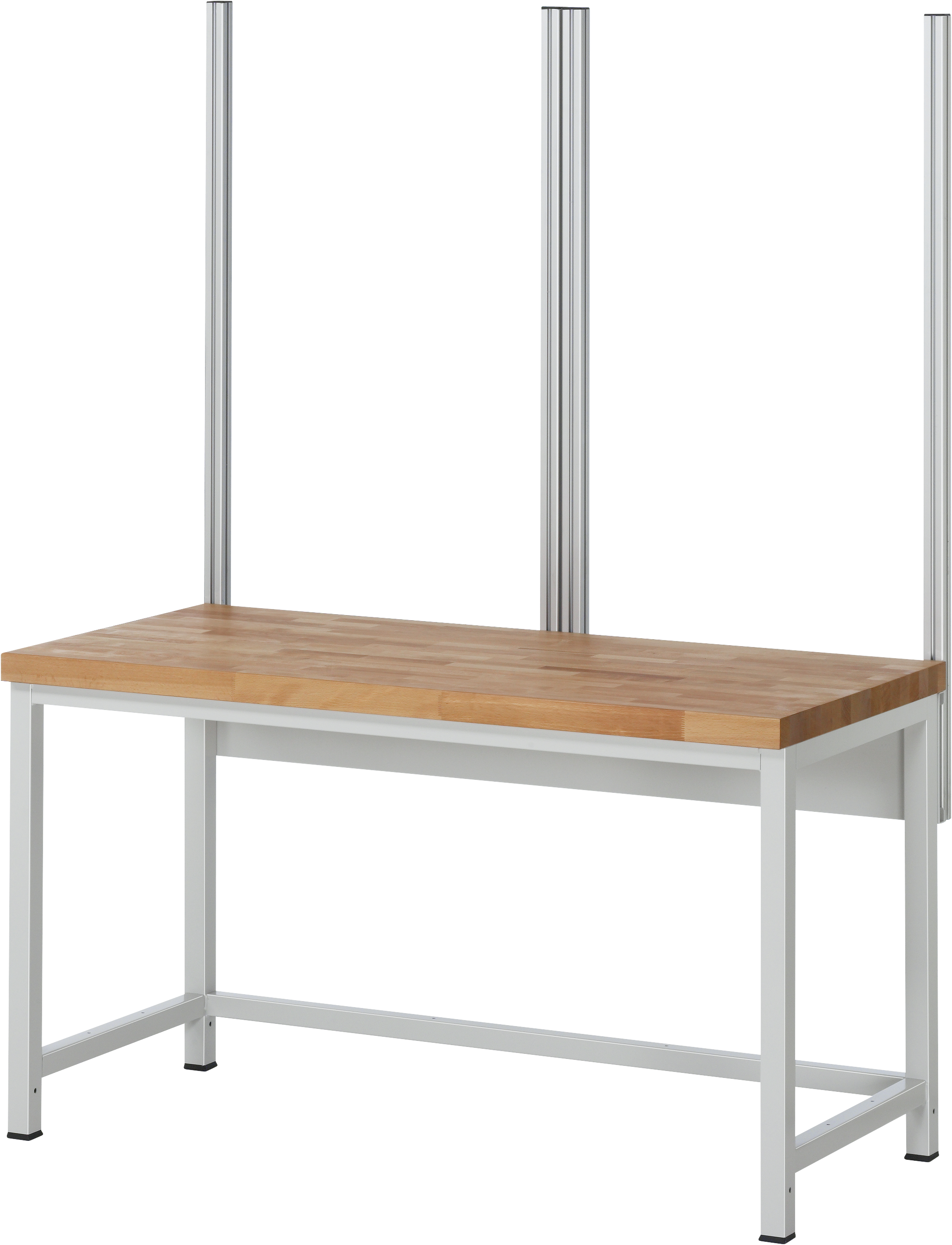 Rau Befestigungssatz mit 4 System-Stützen Breite 1500 mm RAL7035