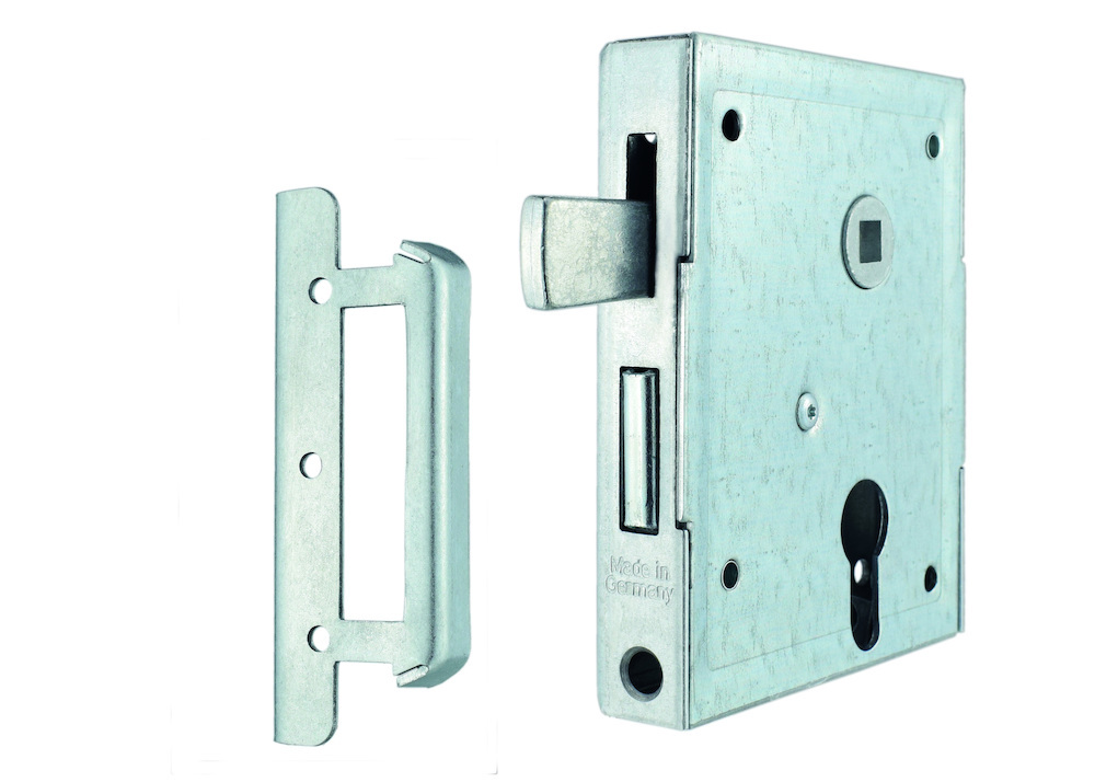 Produktbild BEVER Kastenschloss-Set 89 BK,BB55/8,D60 ausw./einw,vz, SB