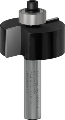 Object #200487524: 2608628350_bo_pro_u_f_1, Fräser, Schaftfräser, Kugellagerführung, Metall, Schwarz-Silber