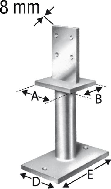 Simpson PISB160G Stützenfüße