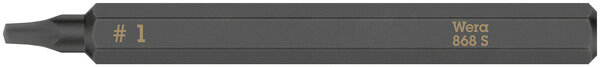 868 S Square head socket bits for impact screwdrivers, # 1 x 70 mm, Gerät