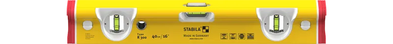 Stabila Wasserwaage Type R 300, 244 cm, verwindungssteifes Alu-R-Profil,