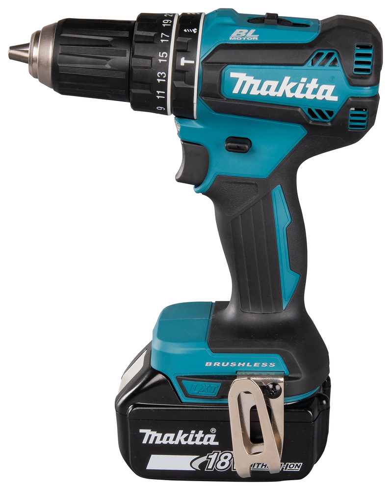 Makita Akku-Schlagbohrschrauber DHP485RTJ 18V 5.0Ah mit 2 Akkus und Ladegerät im MAKPAC