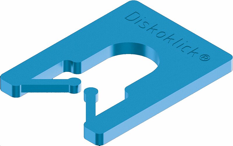 Roto Diskoklick Montagekeil Typ 2 Blau 65x52.5x2mm Kunststoff