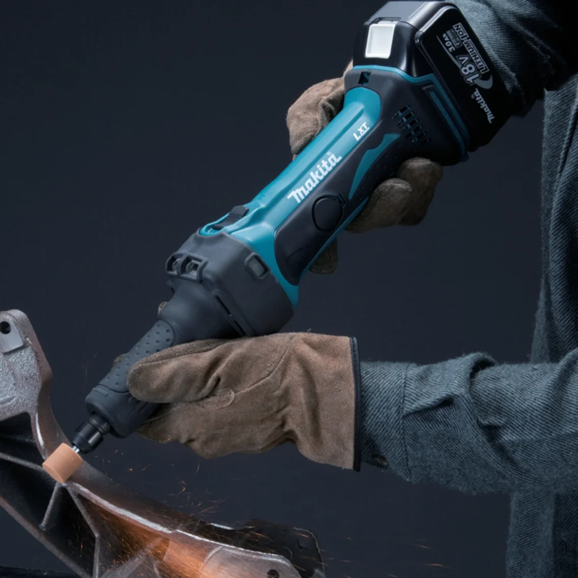 Makita Akku-Geradschleifer DGD800Z 18V LXT ohne Akku und Ladegerät