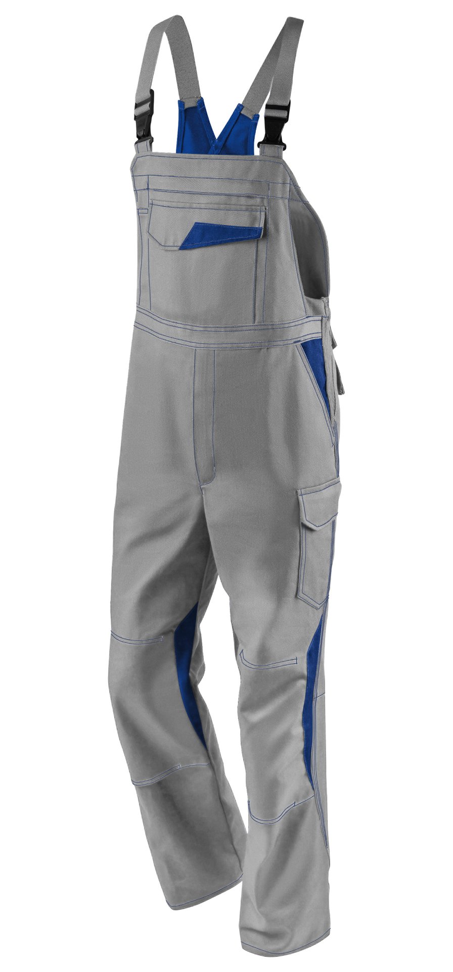 Kübler IMAGE DRESS NEW DESIGN Latzhose mittelgrau/kbl.blau  3347 3411-9546-48