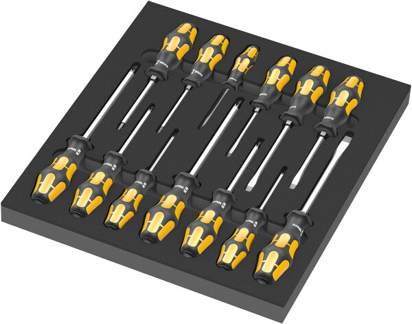 9714 Foam insert The Chiseldriver screwdriver set 1, 13 pieces, Gerät, Schraubenzieher, Werkzeug