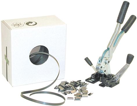 Produktbild PP-Kunststoffband-Umreifungsset, im Spendekarton