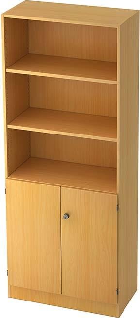 Hammerbacher Kombiregalschrank Buche 80x42x200,4 cm