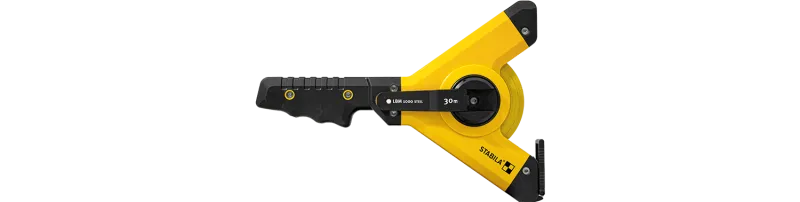 Stabila Rahmenbandmaß LBM 1000 STEEL, 30 m, Stahl-Messband mit metrischer Skala