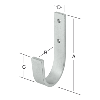 Vormann Universalhaken Stahl verzinkt 83x27x35mm 17kg