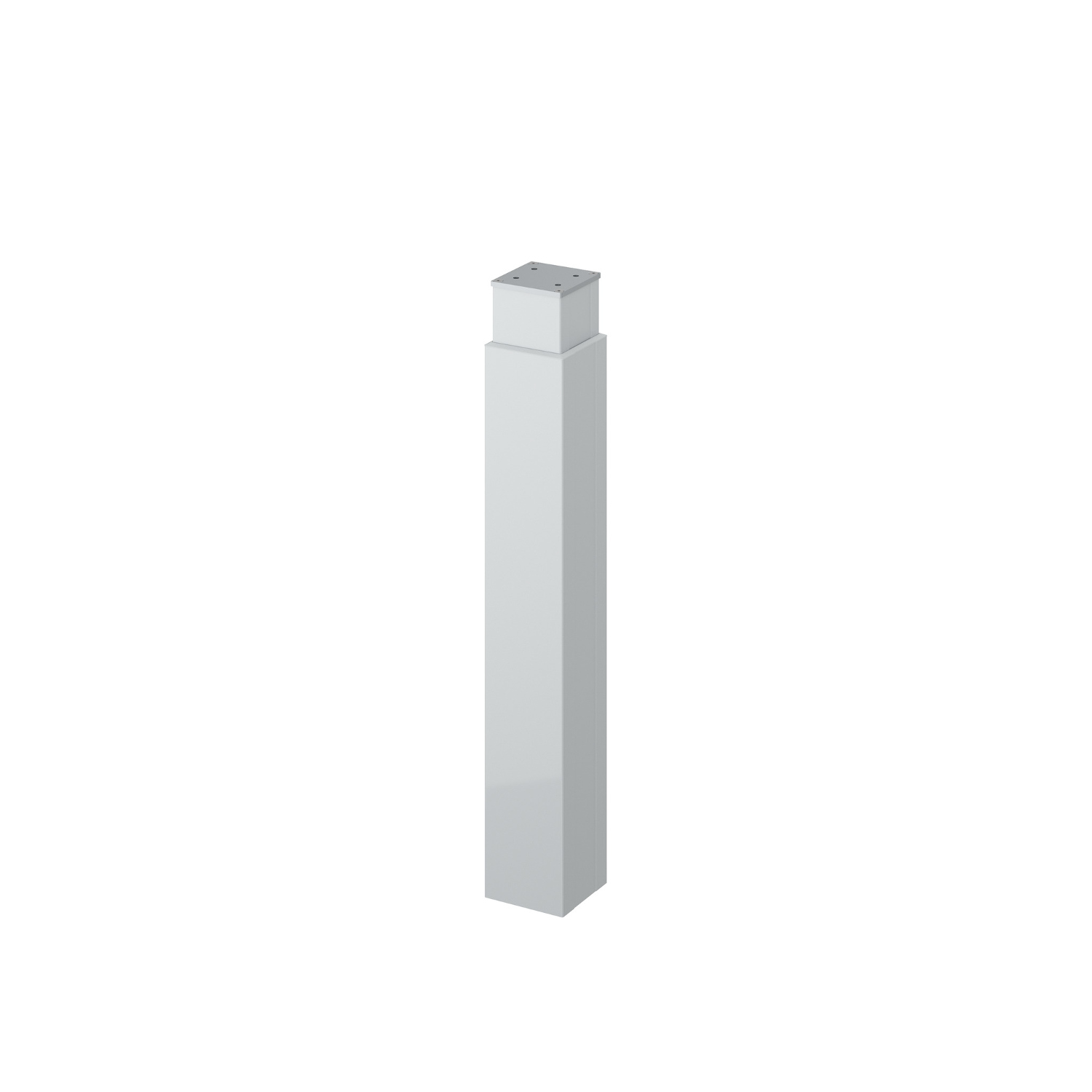 HETTICH LegaDrive, LegaDrive Säulen manuelle Höhenverstellung, 610 - 750, Aluminium, pulverbeschichtet, weiß