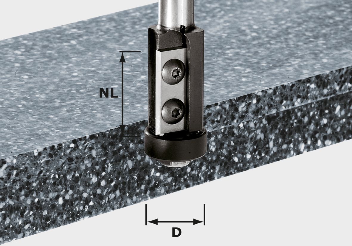 Bündigfräser-Wendeplatten HW S12 D21/30WM, Sinken, Waschbeckenhahn